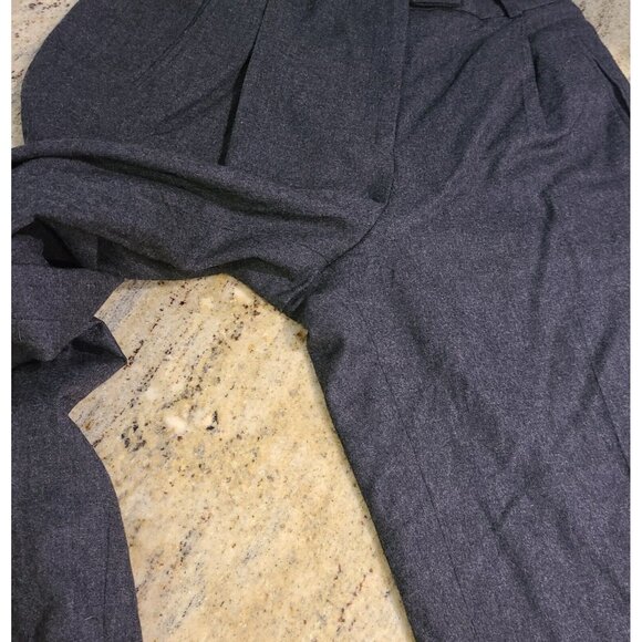 Ann Taylor Loft Women Size 10 Gray Straight Leg Dress Pants Trouser Wool Lined - Picture 6 of 14